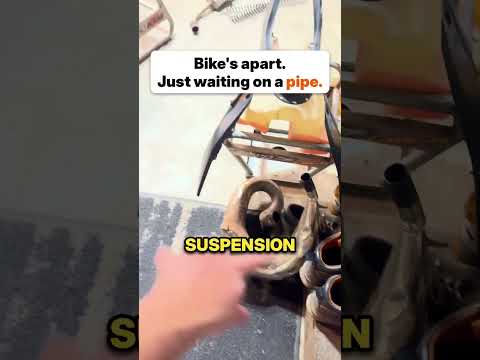 Bike's apart. Just waiting on a pipe. #shorts