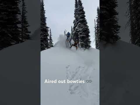 Aired out bowties have to be the sickest snowmobile trick #bowtie #progress #trending #viral #winter