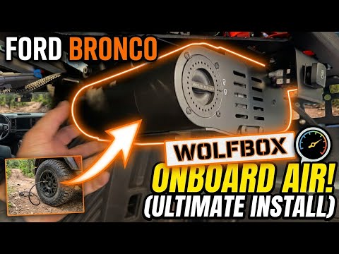 WolfBox HyperFlow X 12V Twin Motor On-Board Air Compressor Ford Bronco Install
