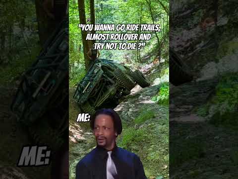 Keeping things interesting on the trail! #rollover  #offroad #jeep #xjlife