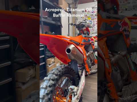 Akropovic Titanium DB baffle removal and sound 🔊