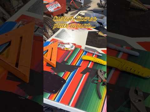 Live making custom license plate mounts. #ktm #automobile #motorcycle #dirtbike #enduro #diy