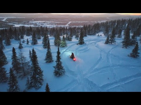 Skidoo Summit 700 drone test