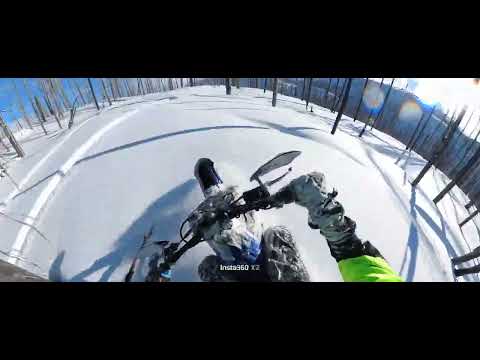 Snow biking eagles pass