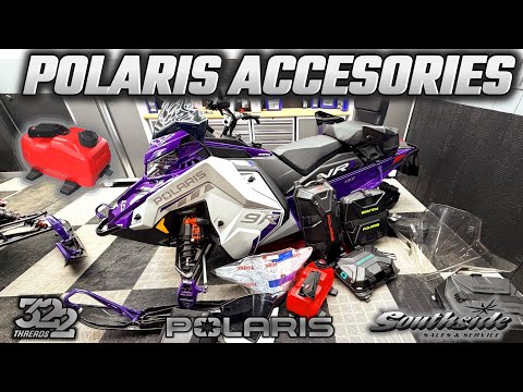 POLARIS SNOWMOBILE ACCESSORIES! GAS CANS! TWO UP SEATS! BAGS AND MORE!