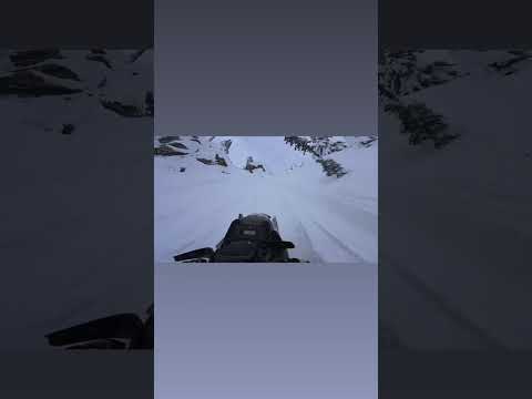 Those trenches get nasty at the top! #revy #skidoo #chutes #powder #insta360acepro2